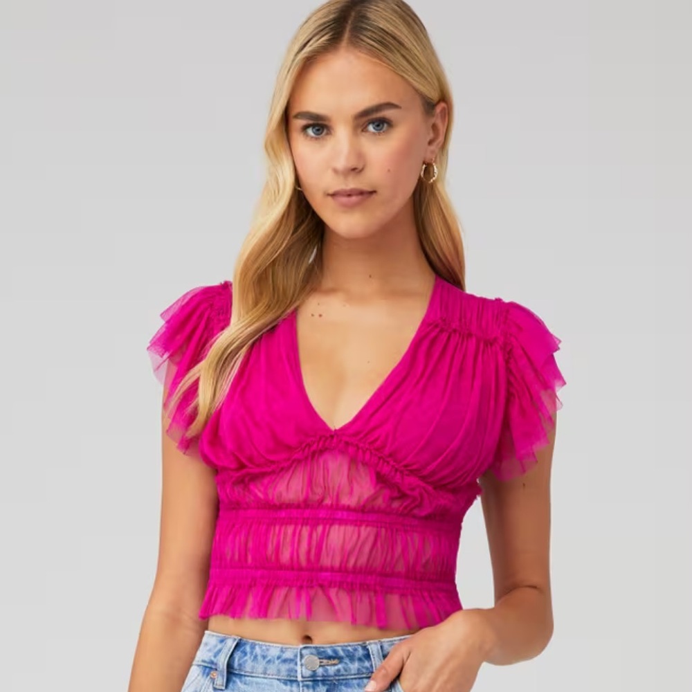 Free People Making Me Smile Top in Pink